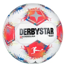 Derbystar Freizeit-Piłka nożna Bundesliga Player v25 biało/czerwono/niebieski - 1 piłka (rozmiar 5)